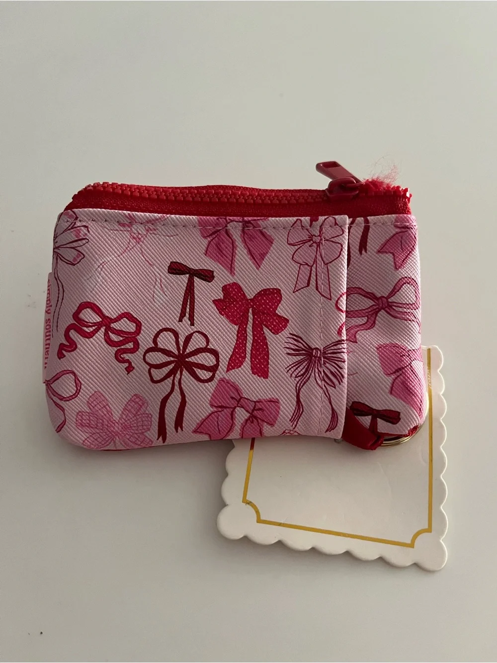 Simply Southern Pink Bow Wallet/Coin Purse NEW